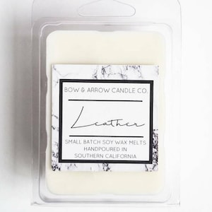 Leather Soy Wax Melts | Leather Scented | Masculine Wax Melts | Soy Wax Melts | Wax Tarts | Gift Idea | Scented Wax Melts | Manly Scented