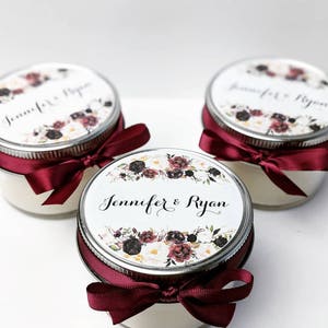 Wedding Favor Candles | Mason Jar Favors | Bridal Shower | Wedding Candle Favor | Custom Wedding Favor | Baby Shower Favor | Custom Favor