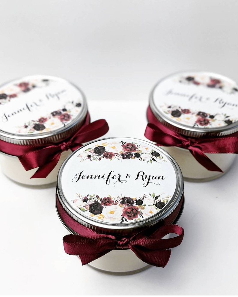 Wedding Favor Candles 50 Mason Jar Favors Bridal Shower Etsy