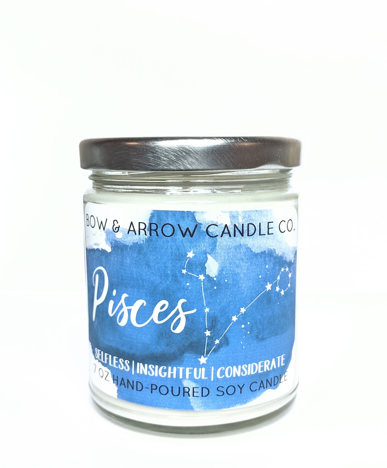 Soy Candle Zodiac Collection Astrology Candles Etsy