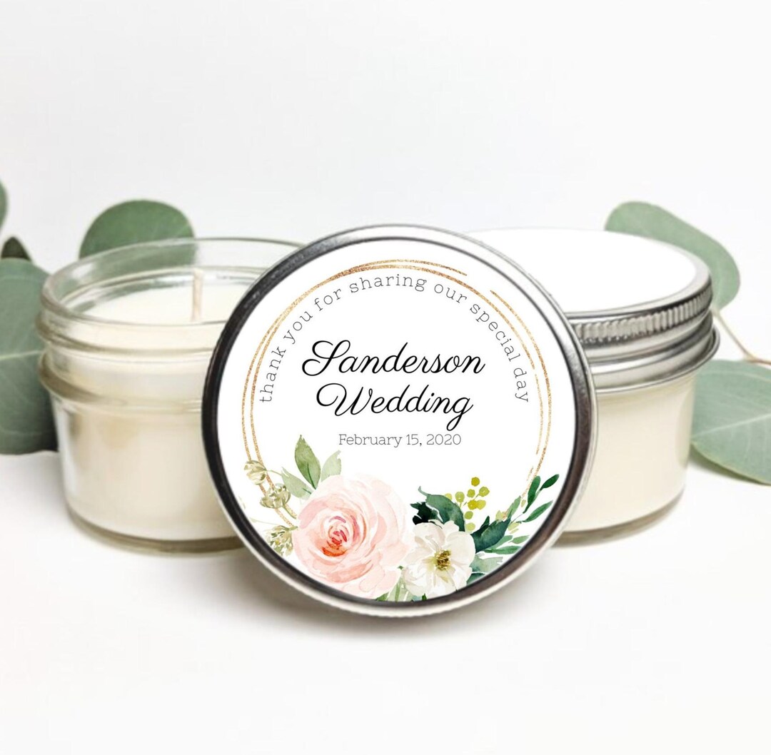 Bulk Soy Candle Favors | Customized Candles for Wedding Guest Gifts ...