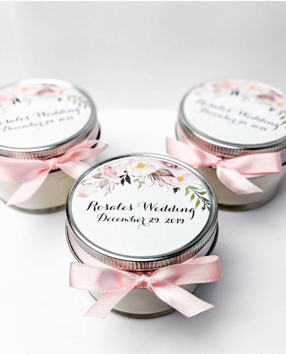 Wedding Favor Candles Mason Jar Favors Bridal Shower Wedding
