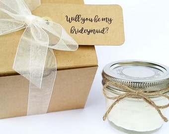 Bridesmaid Favor | Bridesmaid Candle | Bridesmaid Gift | Wedding Favors | Wedding Favor Candle | Maid Of Honor Gift | Rustic Wedding Favors