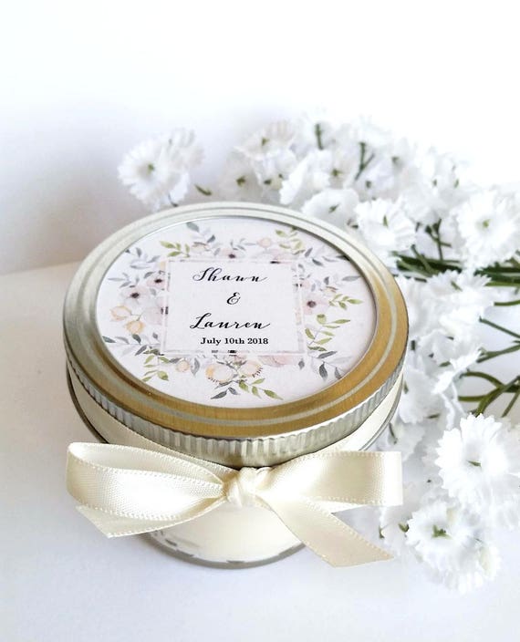 Wedding Favor Candles 50 Mason Jar Favors Rustic Favors Etsy