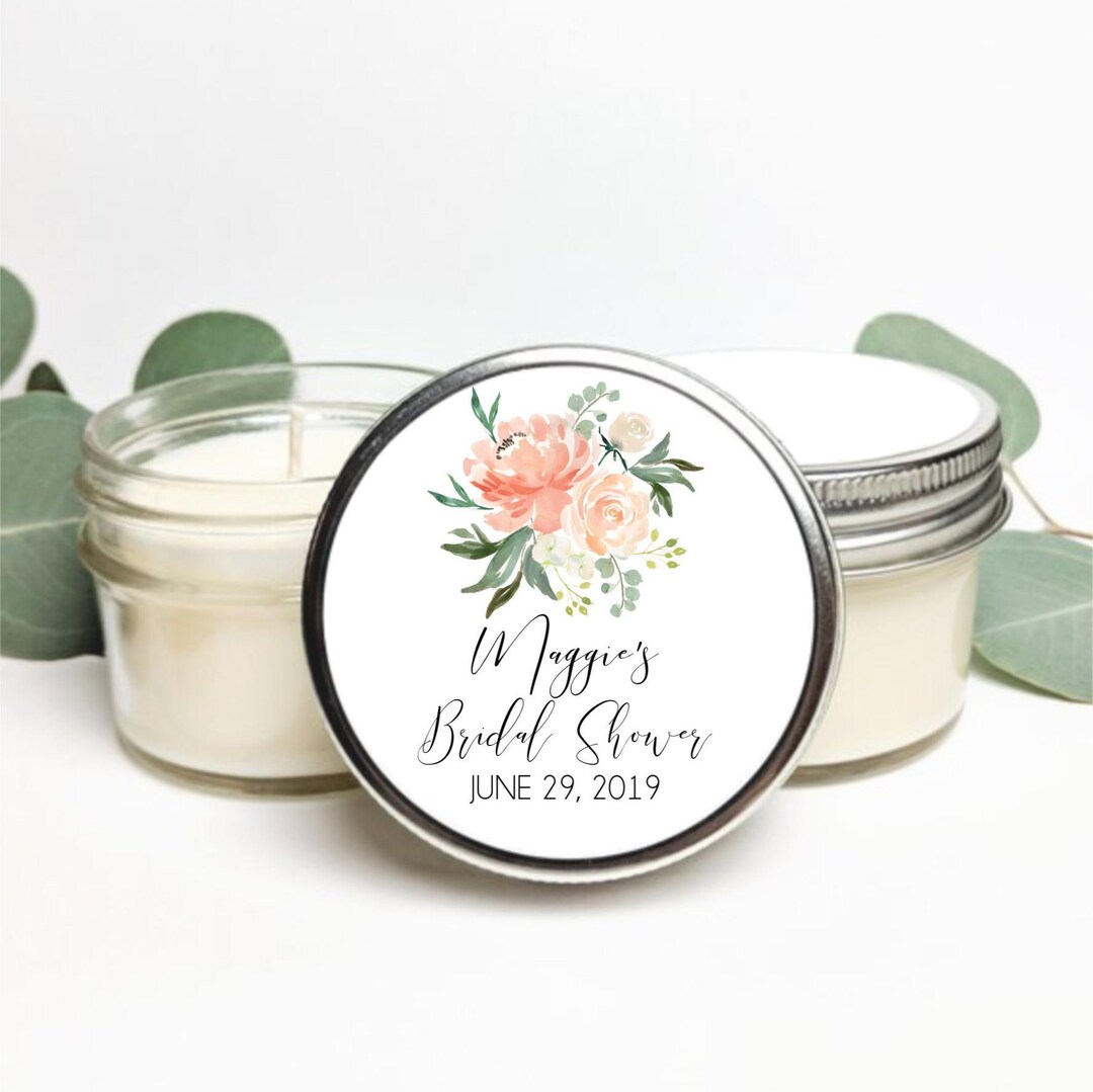 Bulk Custom Wedding Favor Candles | Soy Candle Favors | Wedding Gift ...