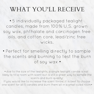 Pick 5 Soy Candle Sample Pack image 3