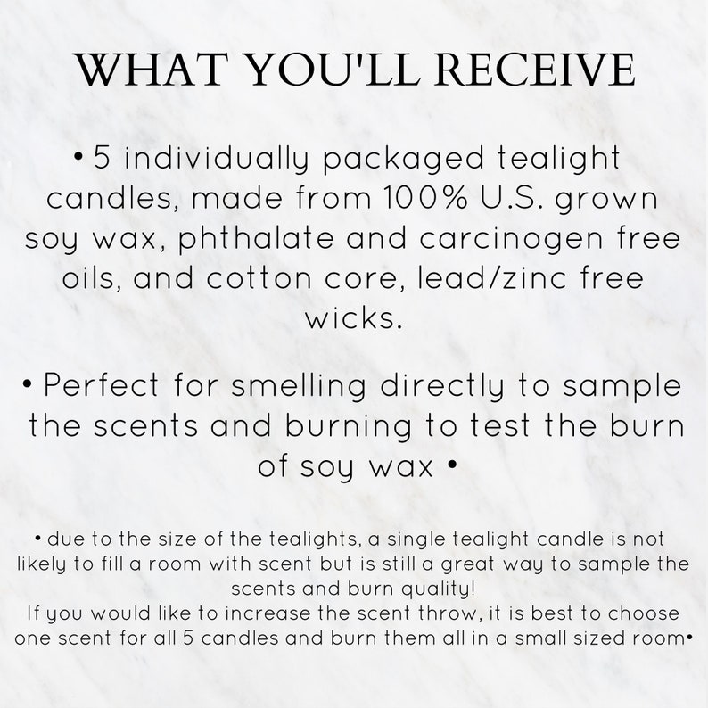 Pick 5 Soy Candle Sample Pack image 3