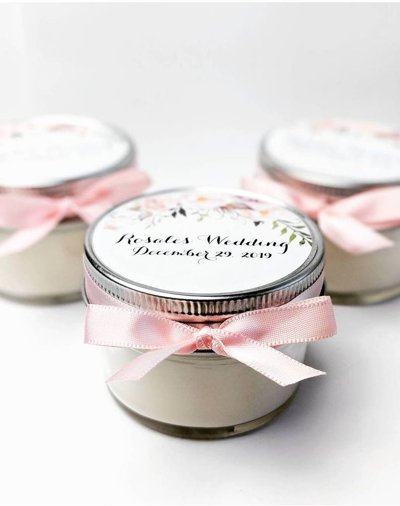 Wedding Favor Candles 50 Mason Jar Favors Bridal Shower Etsy