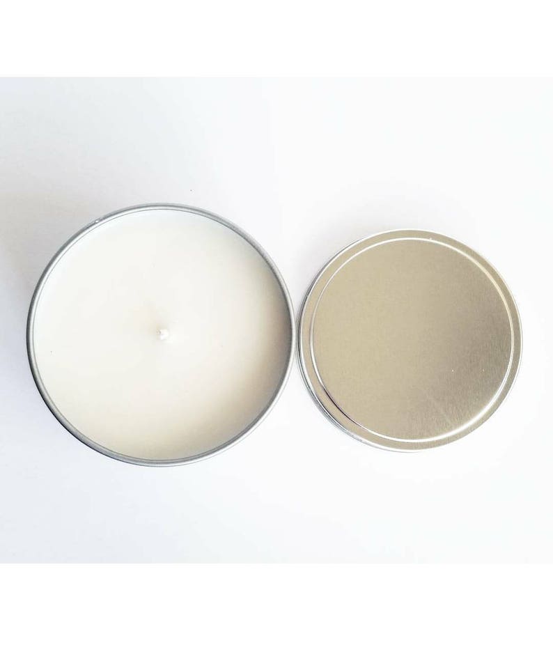 8 oz Natural Soy Candle Lavender Scented Lavender Candle Lavender Soy Candle 8 oz Tin Candle Scented Soy Candle Soy Candles |