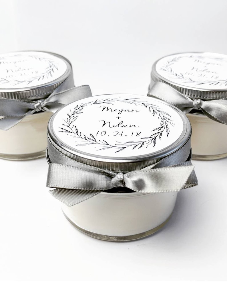 Wedding Favor Candles 50 Mason Jar Favors Bridal Shower Etsy