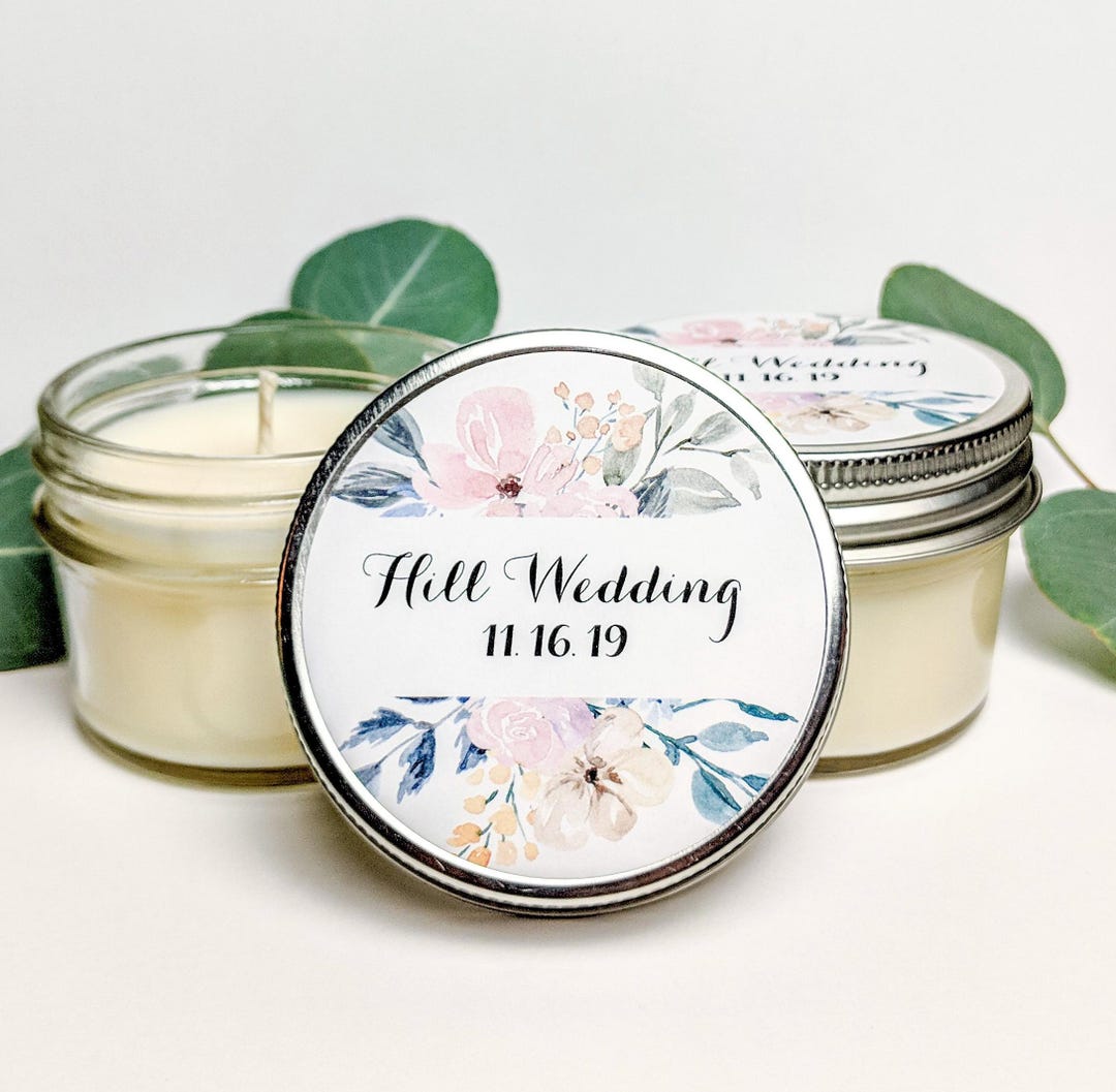 Bulk Custom Favor Candles | Bridal Shower Gift | Party Favor | Custom ...