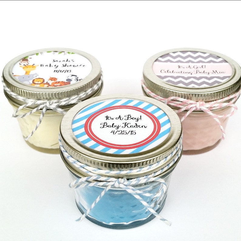 25 Baby Shower Favor Candles Mason Jar Favors Rustic Etsy 25 Baby Shower Favor Candles Mason Jar Favors Rustic Etsy