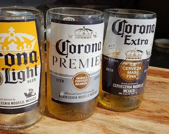 Upcycled Corona Drinking Glass Tumbler
