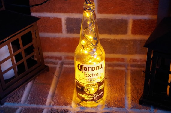Light Up Beer Bottle Lamp Corona Lighted Decorated Bottle Etsy Light Up Beer Bottle Lamp Corona Lighted Decorated Bottle Etsy