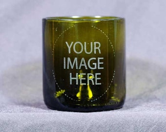 Personalized Wine Bottle Glass - Custom Engraved Drinking Glass