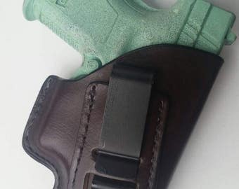IWB Concealed Carry Springfield XD 40 Sub-Compact  Leather Holster