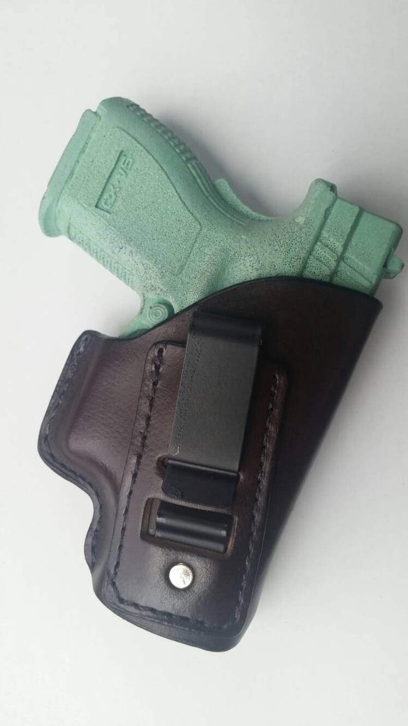 IWB Concealed Carry Springfield XD 40 Sub-Compact Leather Holster image 1
