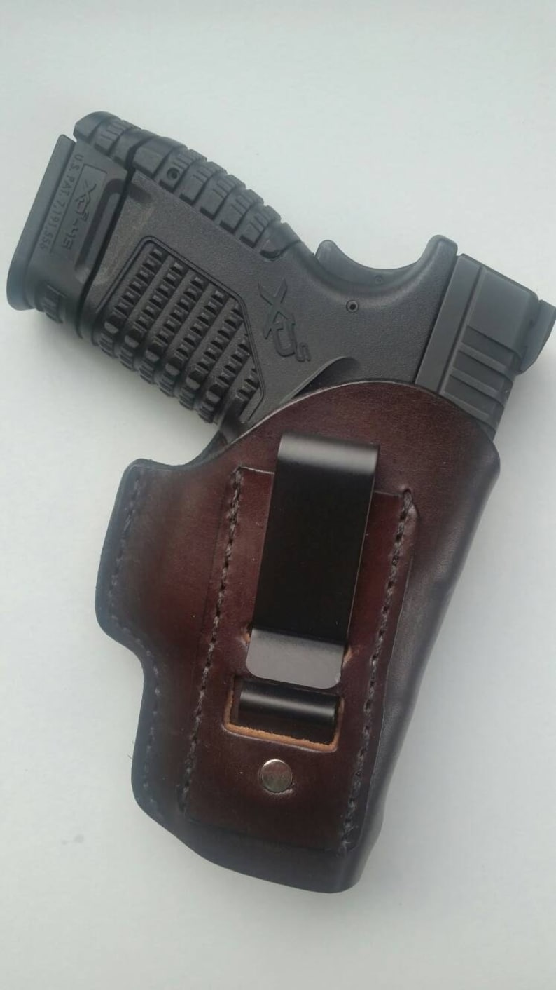 IWB Concealed Carry Springfield XDS Leather Holster image 3