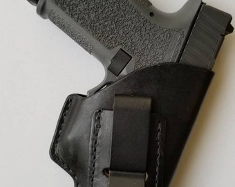 IWB Concealed Carry Glock 19 Leather Holster