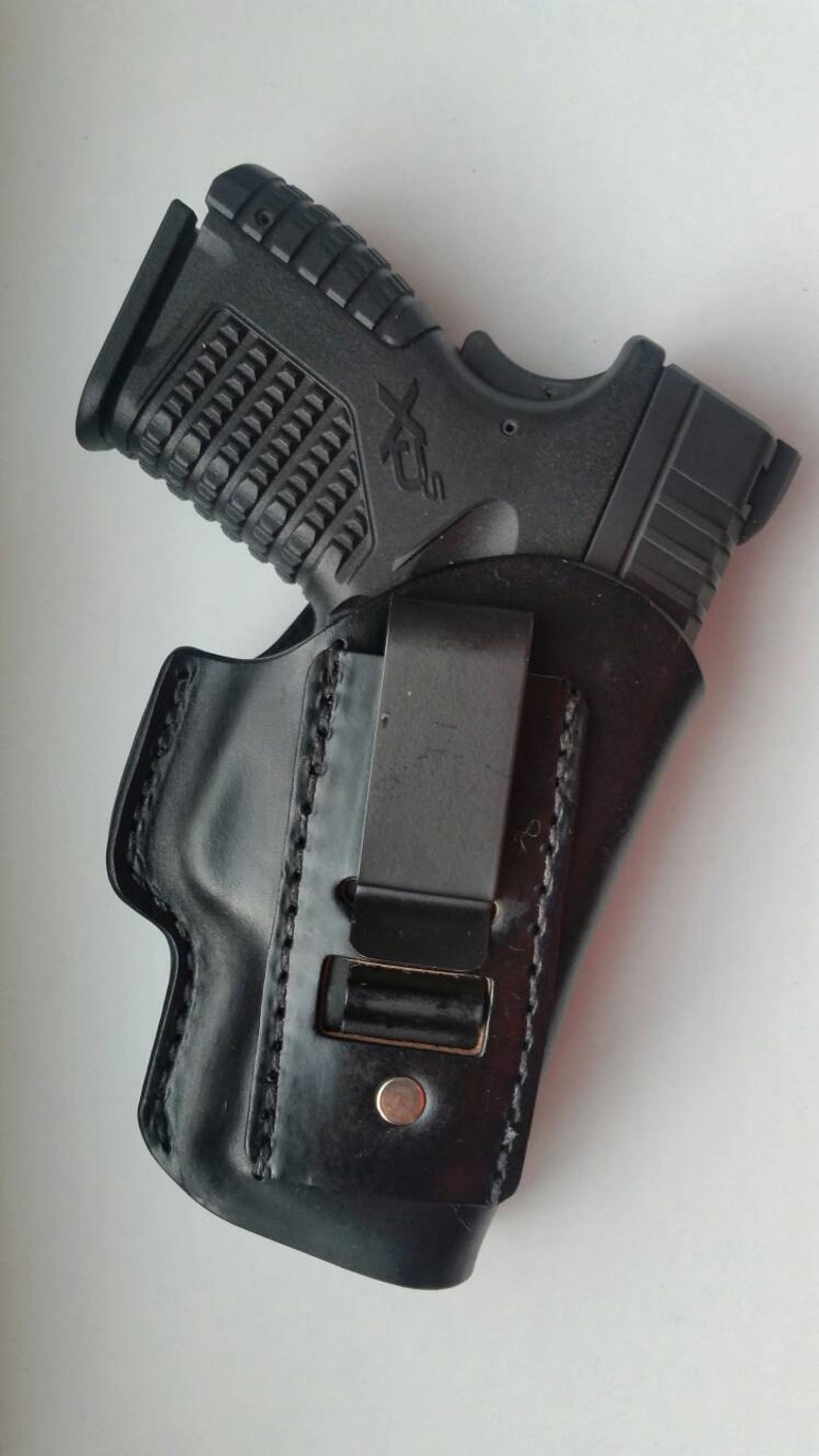 IWB Concealed Carry Springfield XDS Leather Holster image 4