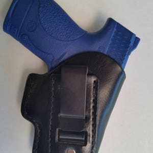 IWB Concealed Carry Smith and Wesson M&P Shield  Leather Holster