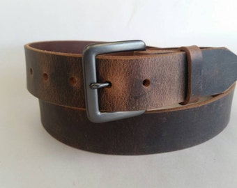 1-1/2"  Water Buffalo Full Grain  Leather Belt