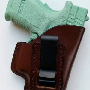 IWB Concealed Carry Springfield XD 40 Sub-Compact Leather Holster image 2