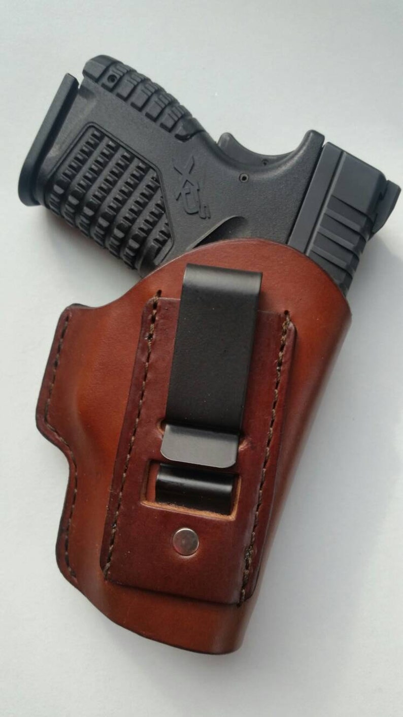 IWB Concealed Carry Springfield XDS Leather Holster image 1