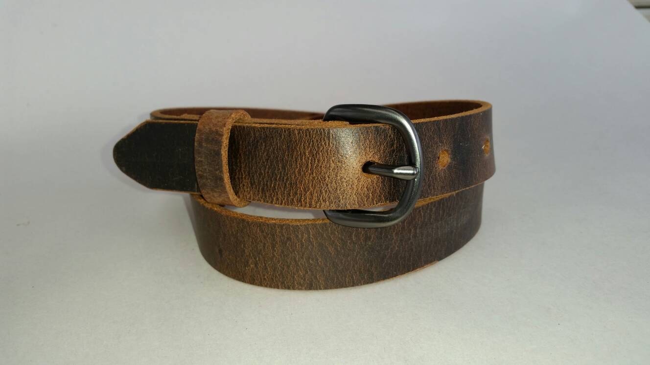 1 Water Buffalo Full Grain Leather Belt | Etsy