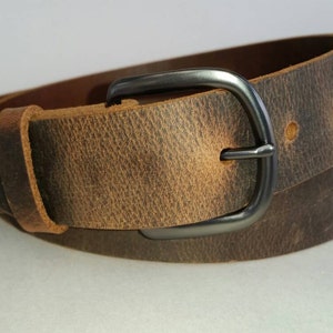 1-1/2" Full Grain Water Buffalo  Leather Belt