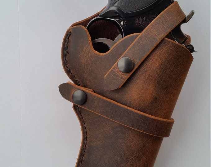 Smith & Wesson Model 19 K Frame Revolver Holster Etsy