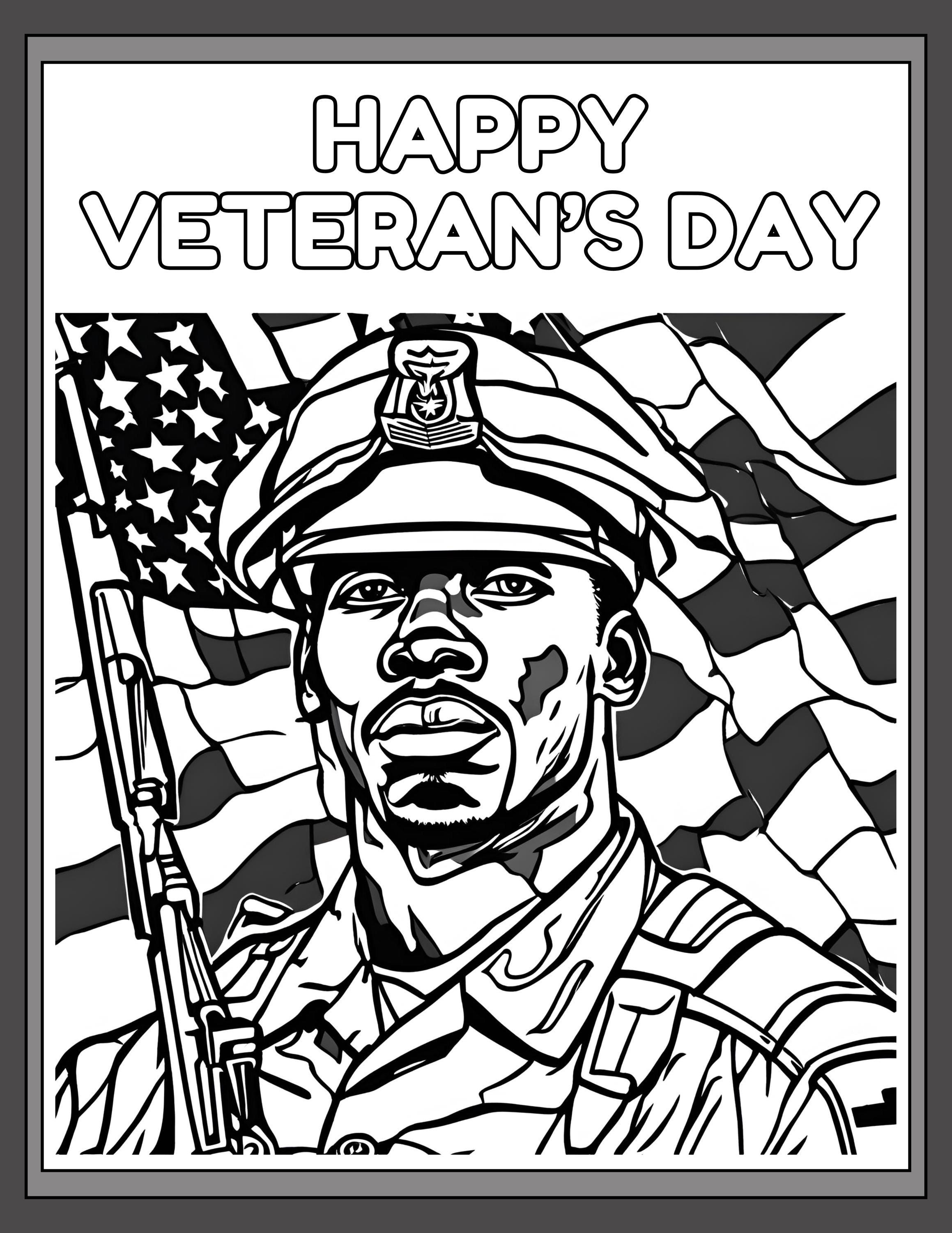 Veteran's Day Coloring Pages - Etsy