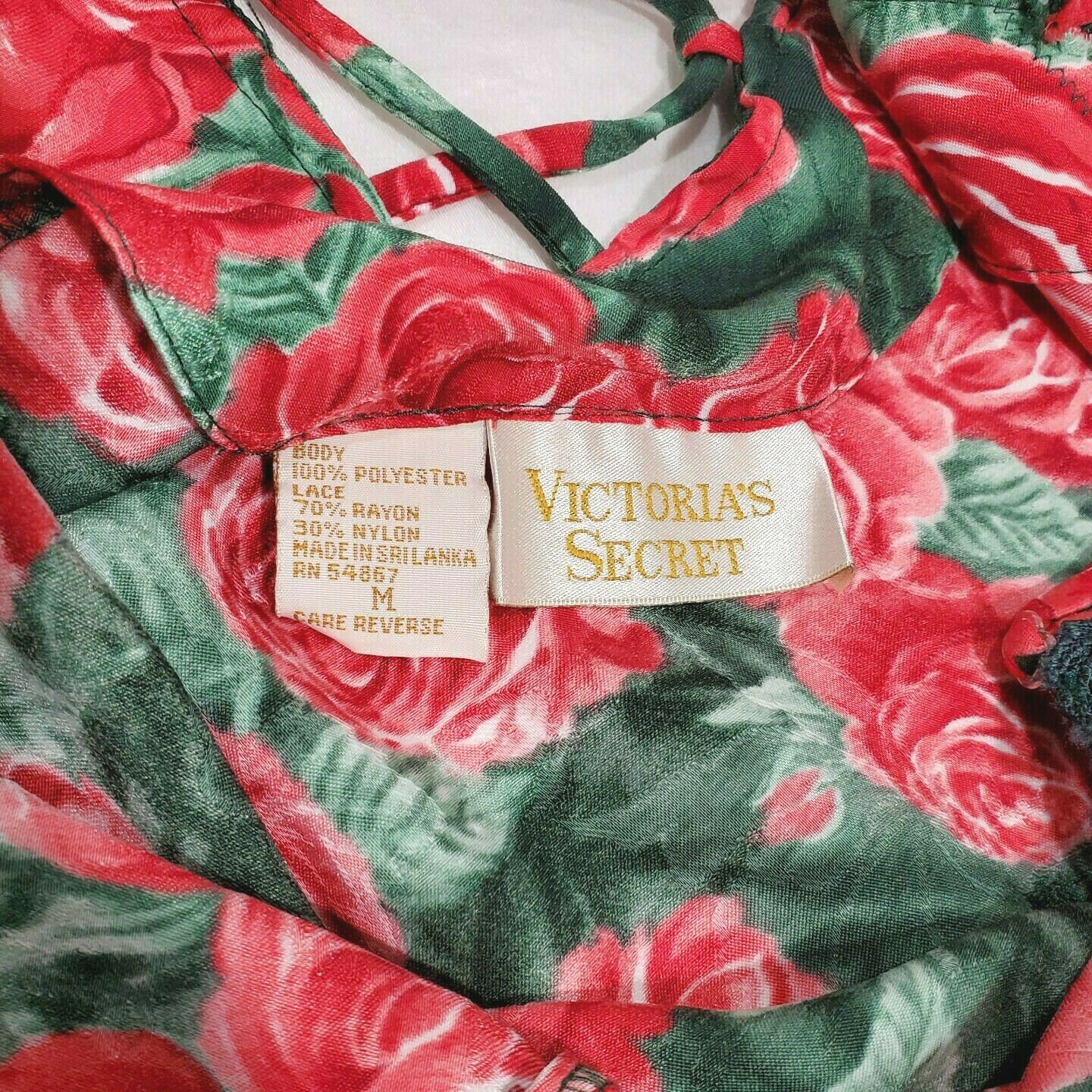 Victoria Secret Vintage Gold Label Lingerie Roses M Chemise | Etsy