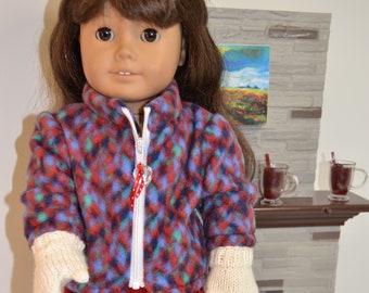 Purple Snowsuit 6pc Outfit Fits Wellie Wishers 14.5/" American Girl Clothes
