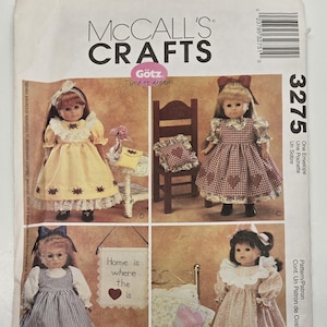 McCall&#39;s Sewing Pattern #3275 for 18&quot; Doll Clothes