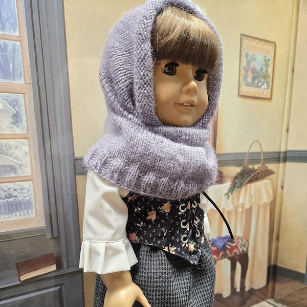 Stunning Heritage Doll Skirt and Blouse with a Cowl/Hood and Doll Shoes for Your 18" Doll like American Girl or Our Generation Dolls