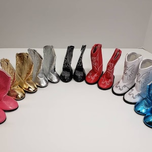 Cowgirl and Cowboy Doll Boots for Your 18&quot; Doll like American Girl and Our Generation Dolls