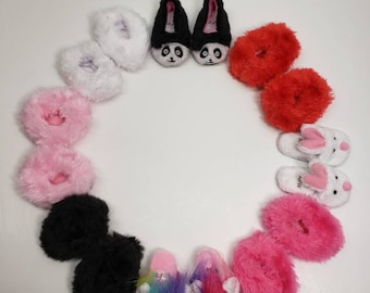 Precious Little Doll Slippers for Your 13" - 14.5" Doll like Wellie Wisher, Paola Reina and Glitter Girl Dolls