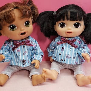 Fun Doll Outfit with a Cute Shirt and Doll Leggings for Your 121&quot; Doll like Baby Alive Dolls