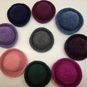 Hand Knit and Felted Doll Hats for Your 18&quot; Doll like American Girl or Our Generation Dolls