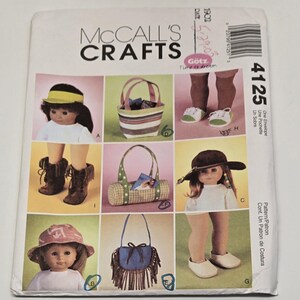 McCall&#39;s Sewing Pattern #4125 for Your 18&quot; Doll Clothes