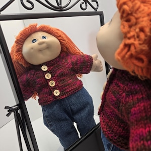 Sporting Special Doll Sweaters for Your 16" Doll like Cabbage Patch Dolls