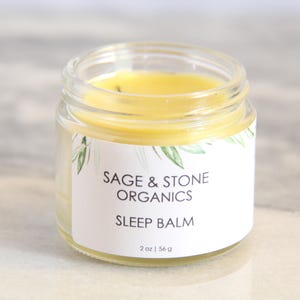 Sleep Balm - Natural Sleep Aid, Vegan Salve, Beeswax Free, Dream Salve, Sleepy Time, Lavender, Organic, All Natural, Relaxation, Valerian