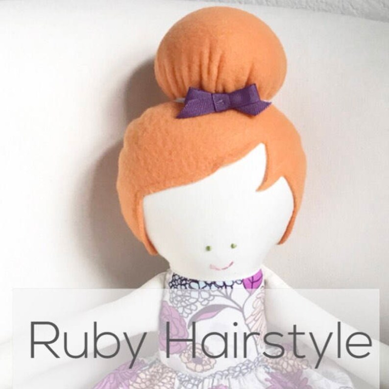 handmade dolls personalized doll plush doll heirloom doll custom doll Hazel Hairstyle handmade doll fabric doll dolls
