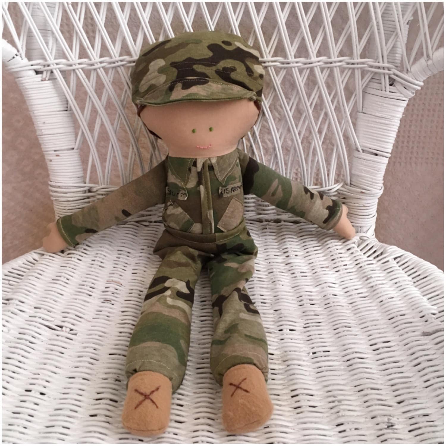 Doll in uniform army doll armed forces deployment gift Etsy