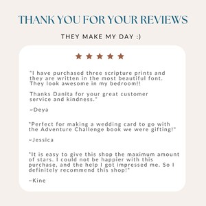 thank you for your review