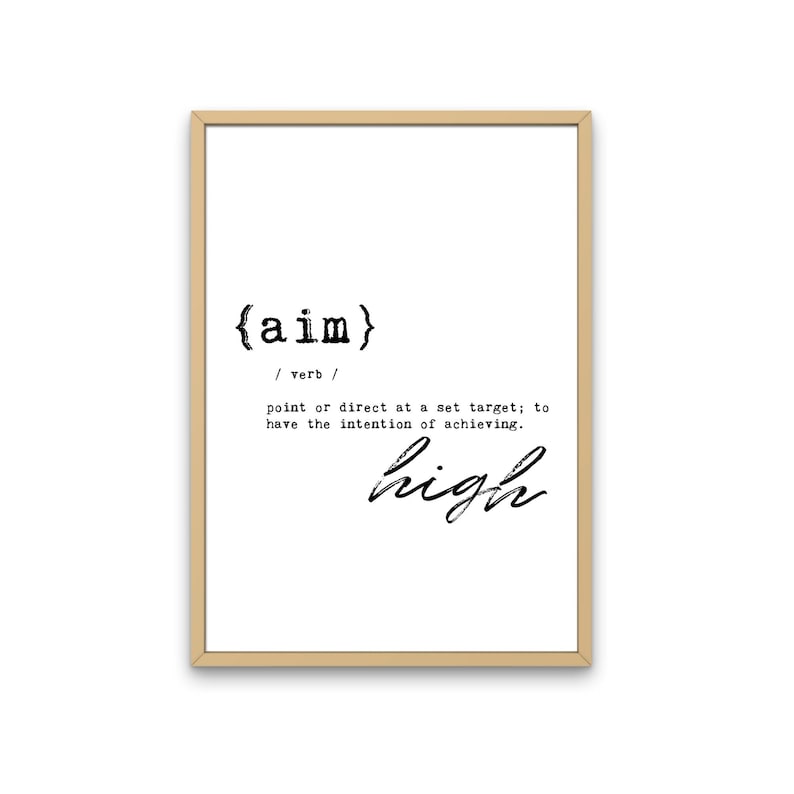 aim definition in business