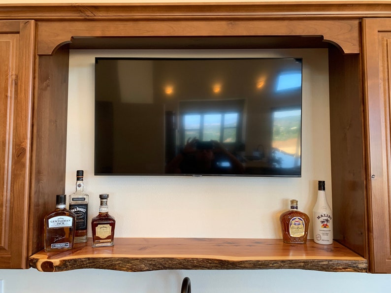 Live Edge Cedar Wood Floating Shelves Rustic Christmas Gift Etsy