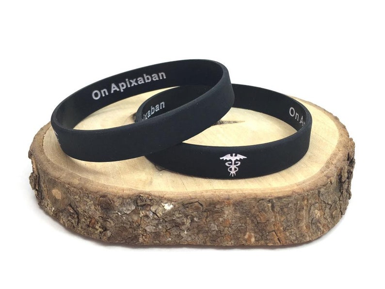 On Apixaban Hidden Message Medical Medication Alert Wristbands Etsy