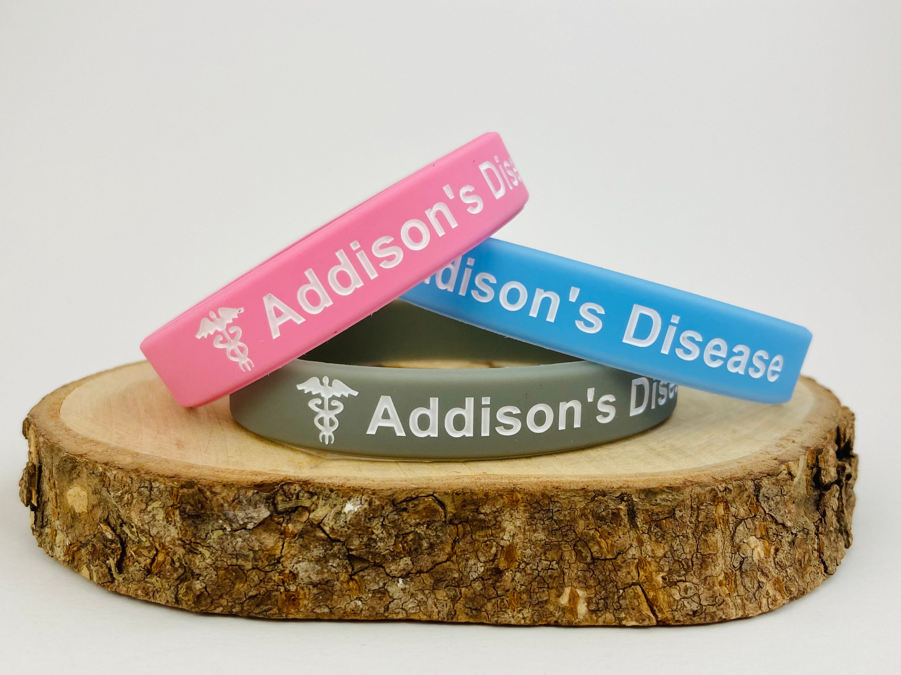 Addisons Disease Bracelet Medical ID Addison's Band Etsy